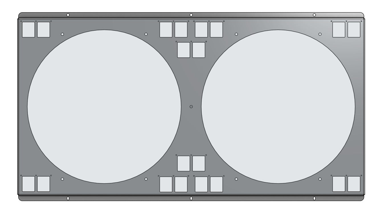 1988 to 1998 GM Trucks Twin 16" Fan Shroud for ColdCase GMT571A with Oil Cooler Raw Aluminum or Powder Coated