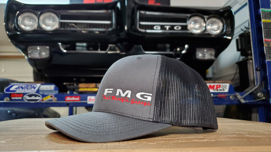 Fast Monty's Garage "FMG" Logo Hat Black/Gray Logo Shot