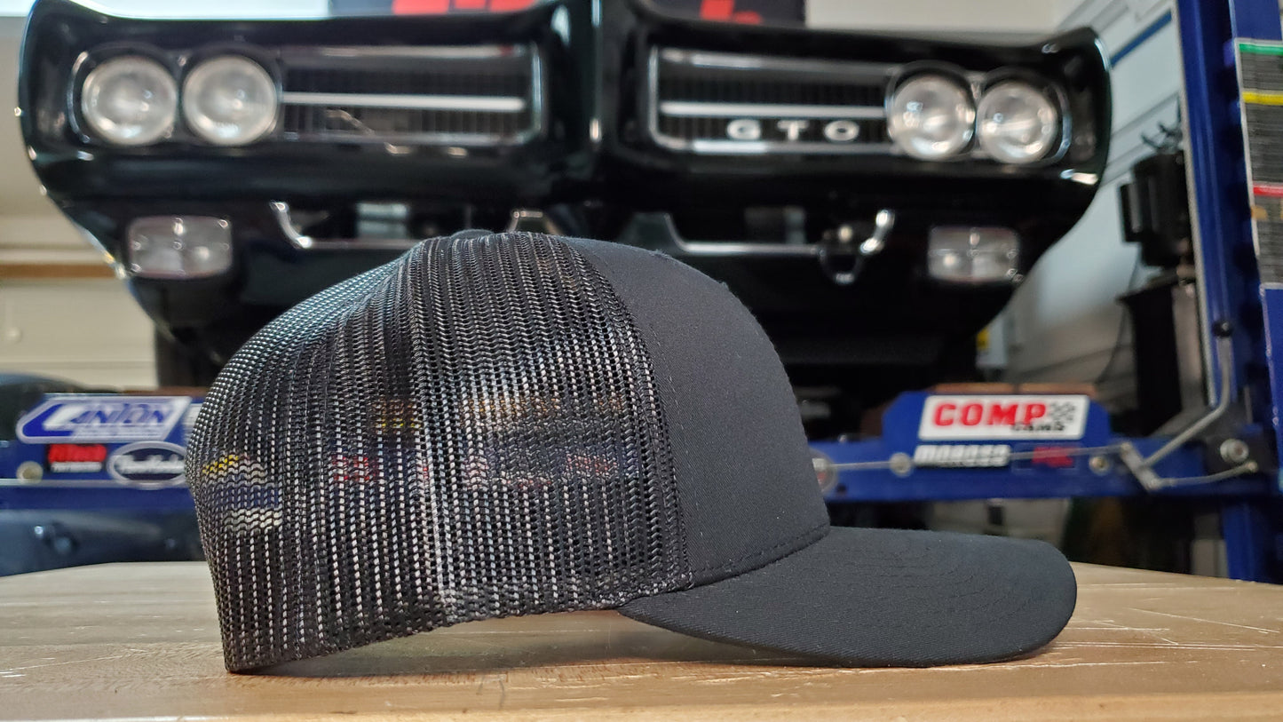Fast Monty's Garage "FMG" Logo Hat Black Side Shot