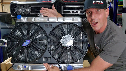 1966 or 1967 Pontiac A-Body's Dual 14 inch Fan Shroud for ColdCase GPG34 Raw Aluminum or Powder Coated