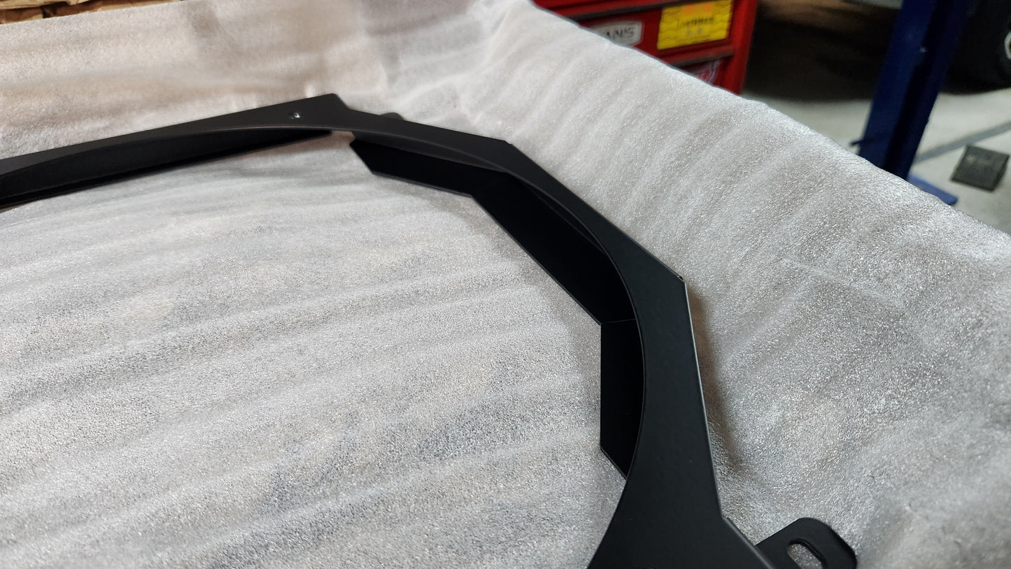 BLEM 1966-67 Chevrolet Chevelle Dual 14 inch Fan Shroud for ColdCase CHE542 Powder Coated Black