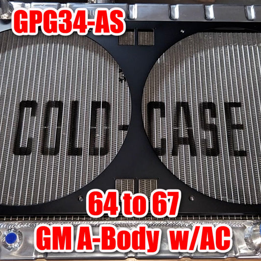 Fan shroud for 1966-1967 Pontiac A-Body Cold Case GPG34AS wide tube radiator - Fast Monty's Garage