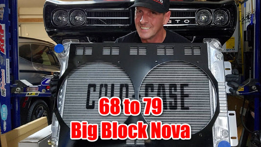 1968 to 1979 Big Block NOVA Shroud for Cold Case CHN548A fits 12inch Fans Powder Coated or Raw Aluminum