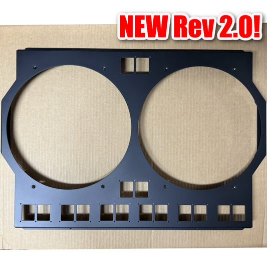 1967 to 1969 GM F-Body Shroud for Cold Case CHC11 or CHC547 fits 12 inch fans Powder Coated or Raw Aluminum