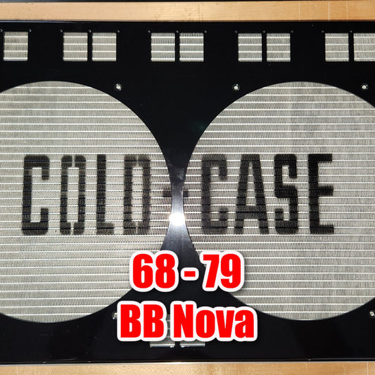 Radiator fan shroud for 1968-1979 Big Block Nova Cold Case CHN548A - Matte Black - Fast Monty's Garage