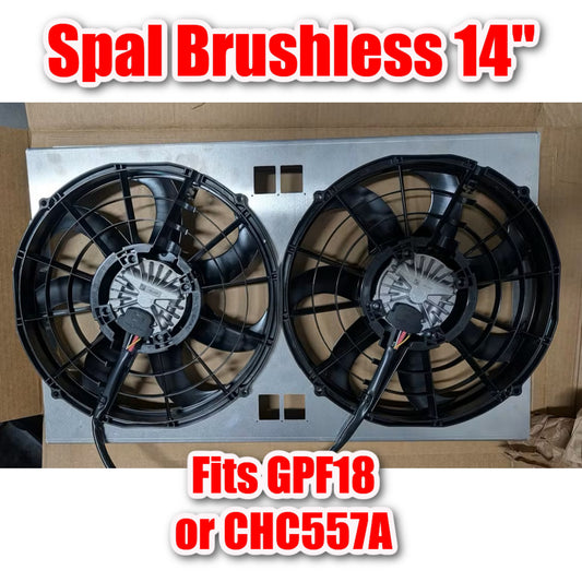 1970 to 81 Pontiac Firebird 14 inch Spal Brushless Shroud for Cold Case GPF18 or CHC557