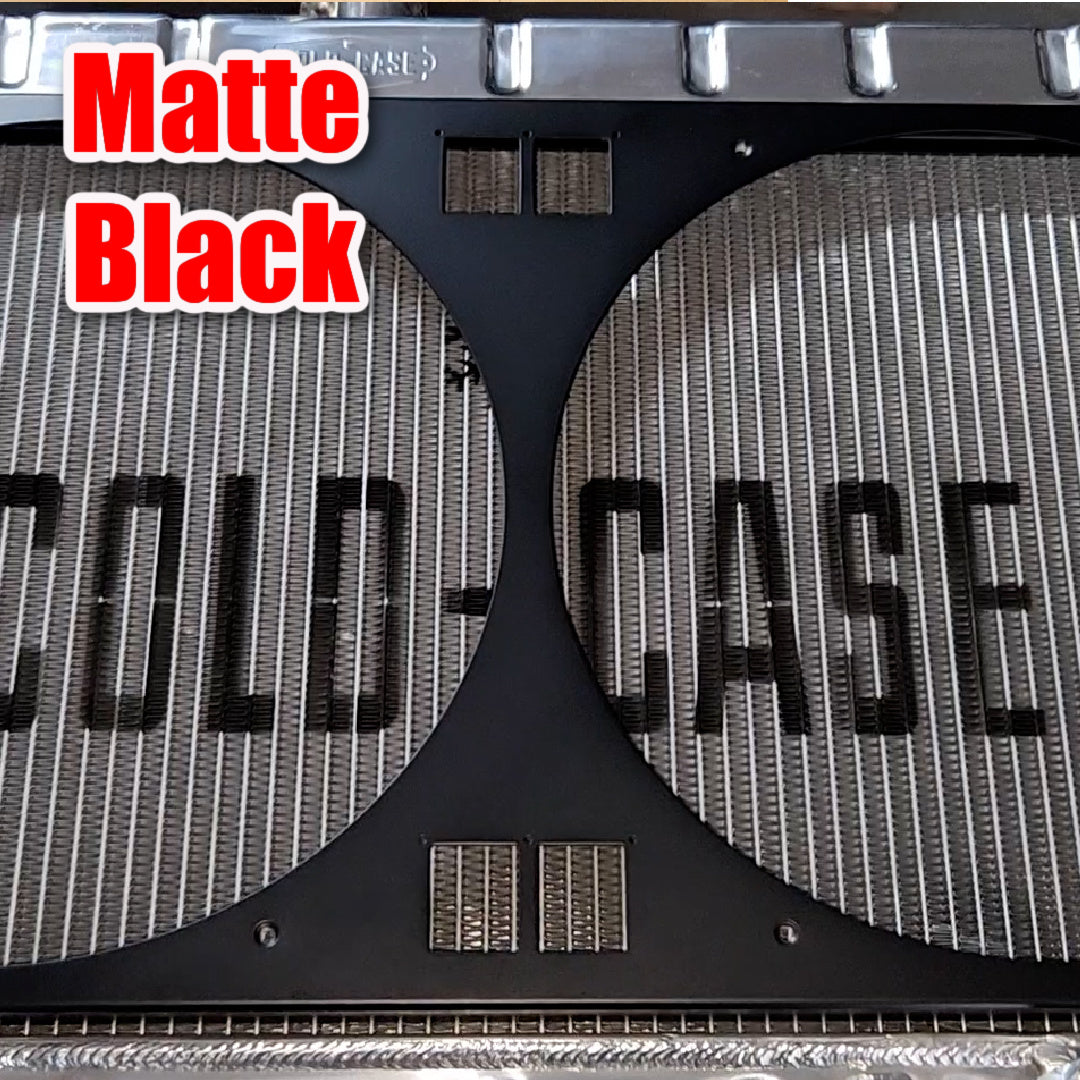 Custom Cold Case Radiator Shroud and radiator Matte Black