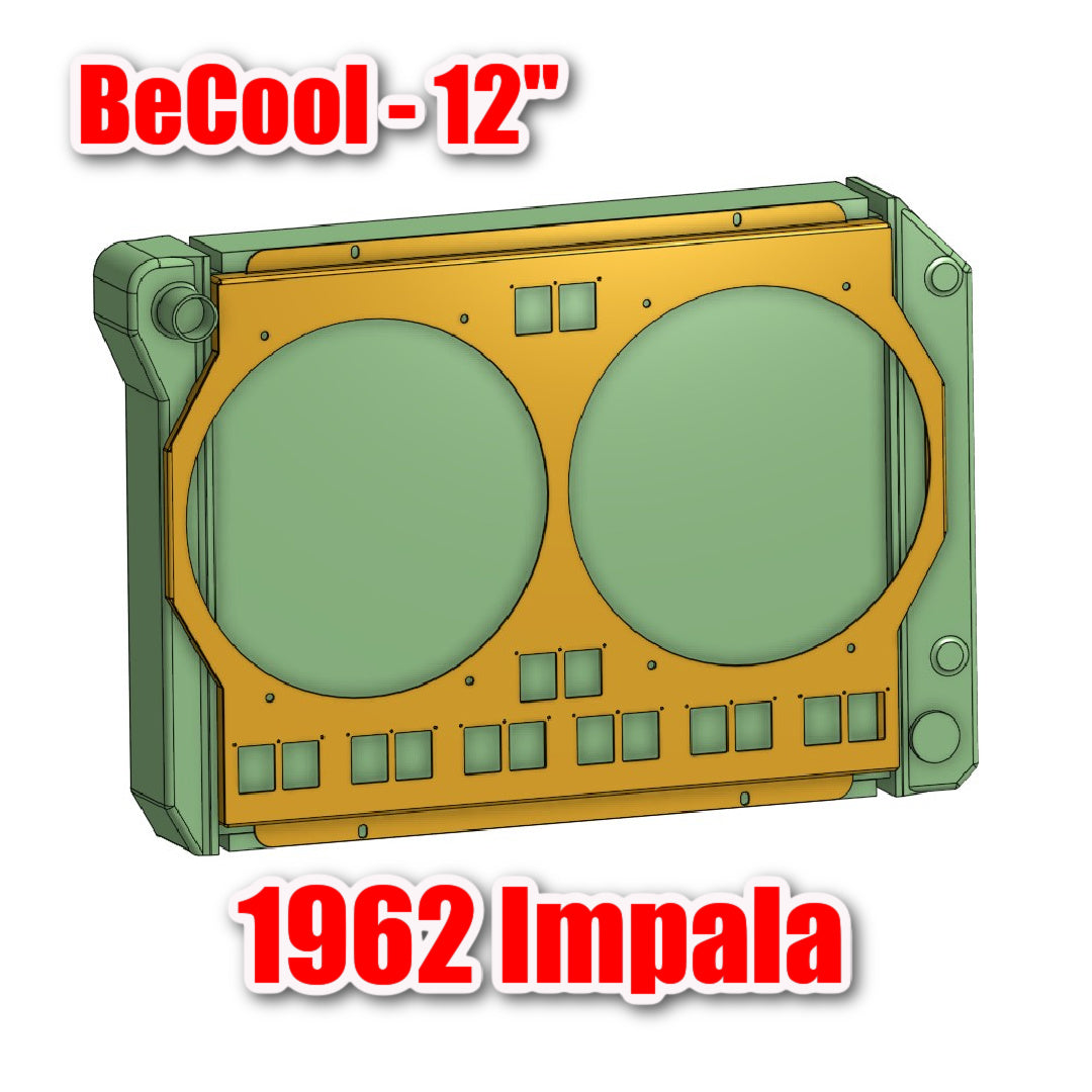 1962 Chevrolet Impala - BeCool Radiator Shroud for dual 12" fans