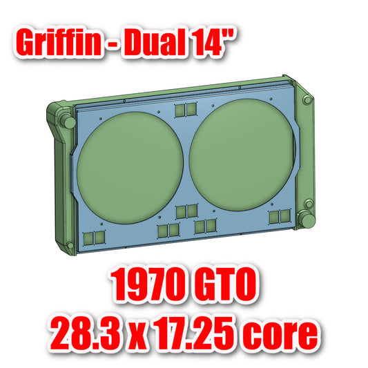 Griffin Radiator for a 1970 GTO - Fits 14 inch fans - FMG