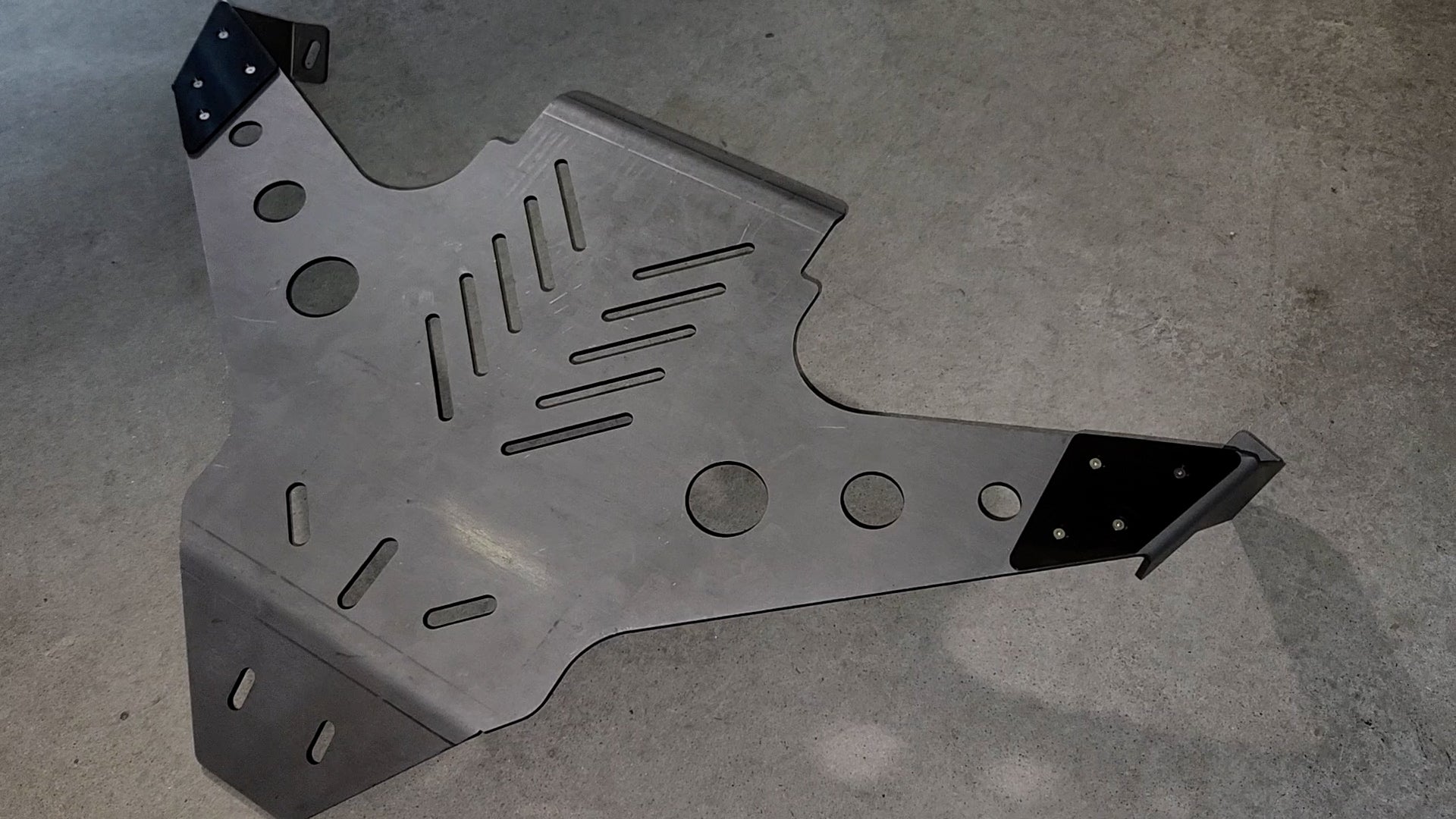 1964 to 1972 GM A-Body Oil Pan Protection Plate Skid Plate with Derlin Pads