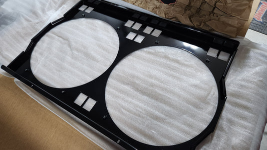 1970 to 1981 Pontiac Firebird Shroud for Cold Case GPF18 fits 14 inch fans.  Powder Coated or Raw Aluminum