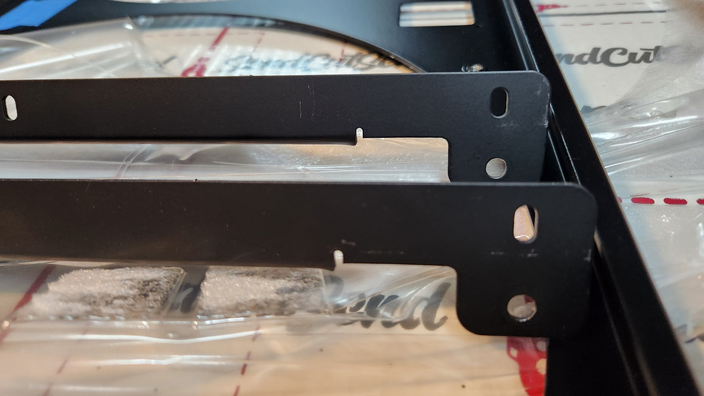 BLEM 1966 or 1967 Pontiac A-Body's Dual 14 inch Fan Shroud for ColdCase GPG34 Powder Coated Black