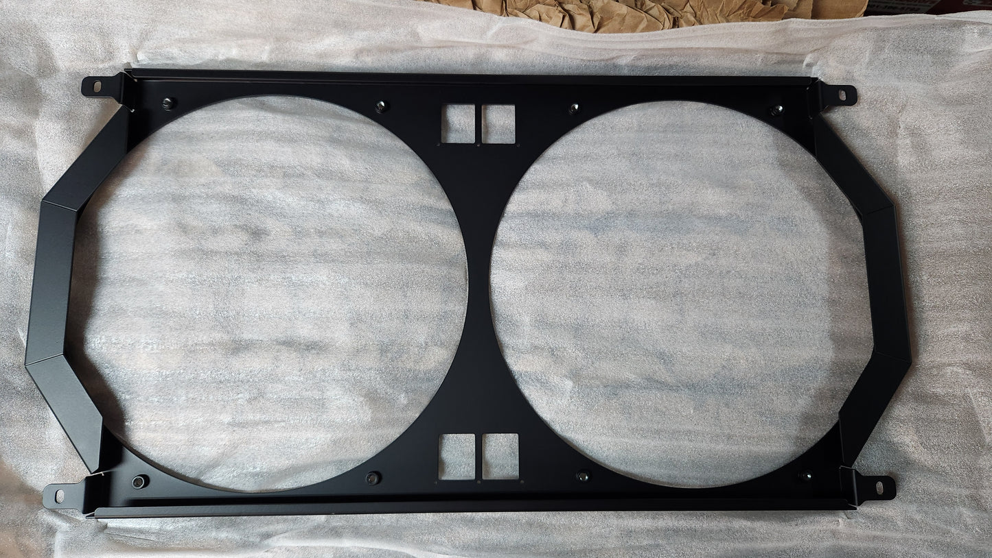 BLEM 1966-67 Chevrolet Chevelle Dual 14 inch Fan Shroud for ColdCase CHE542 Powder Coated Black