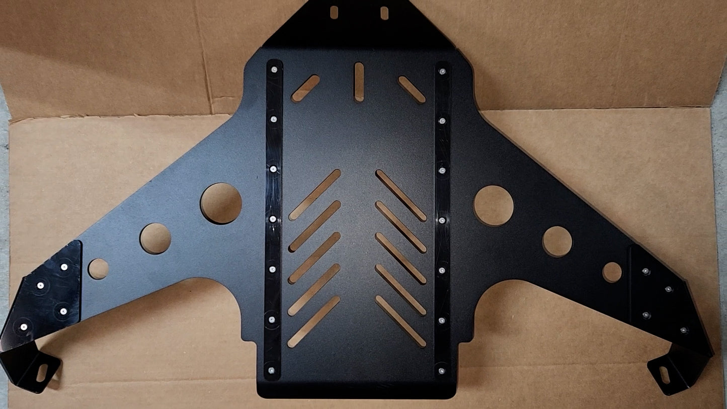 STAGE 3 - Oil Pan Protection Plate for 1964 through 1972 GM A-Body's "FMG Skid Plate" with Replaceable Delrin Pads