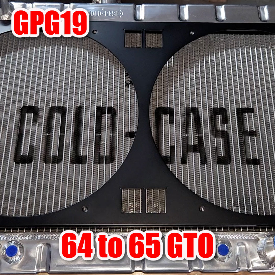 1964 to 1965 Pontiac A-Body Dual 14 inch Fan Shroud for ColdCase GPG19 Raw Aluminum