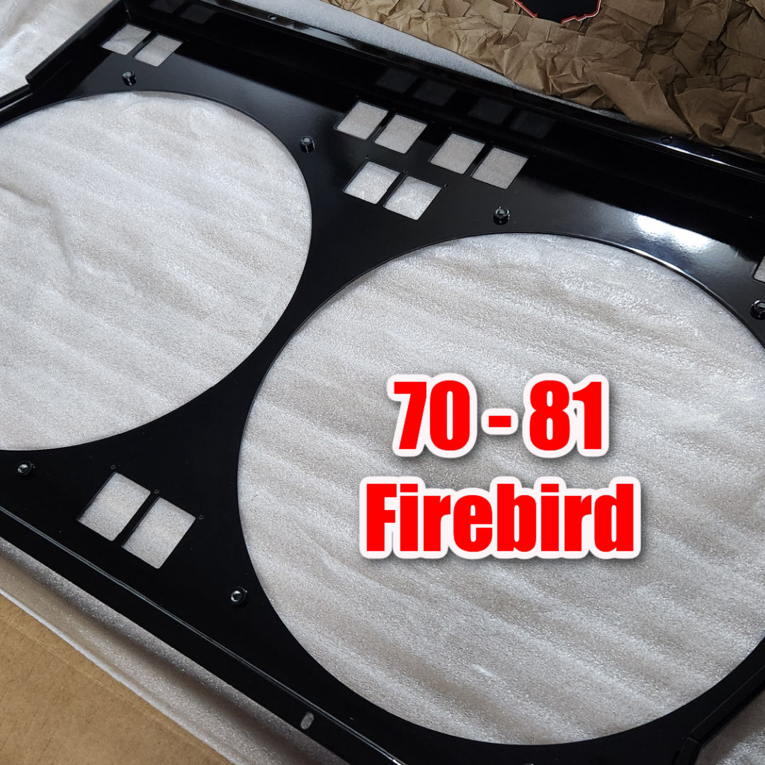1970 to 1981 Pontiac Firebird Shroud for Cold Case GPF18 fits 14 inch fans.  Powder Coated or Raw Aluminum