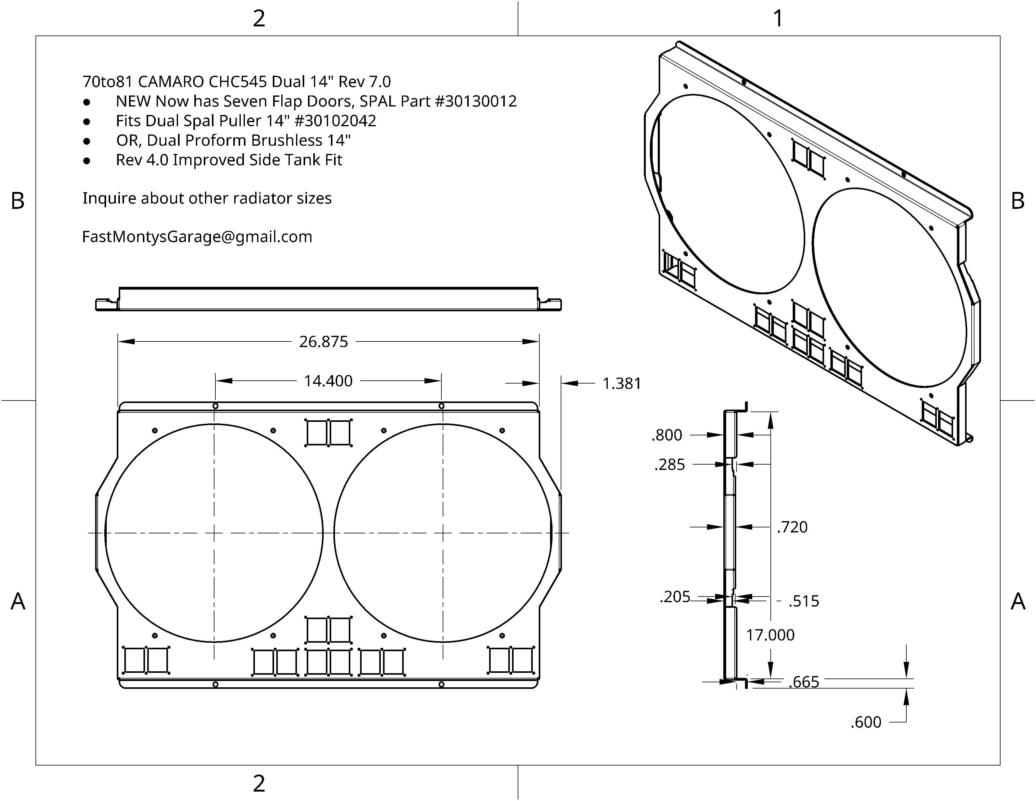 1970-1981 Camaro Fan Shroud 14