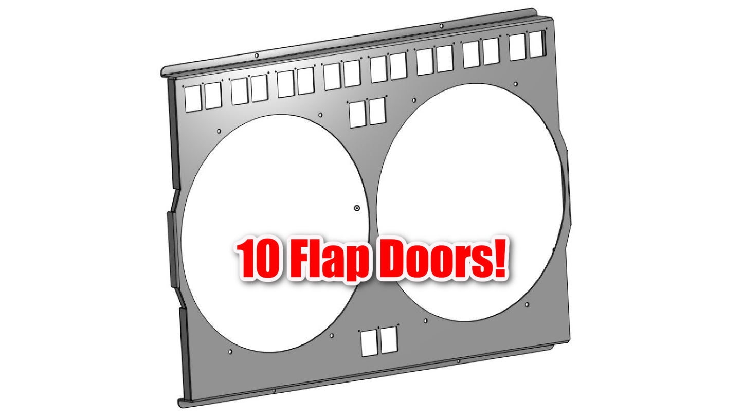 1977 to 1987 GM Truck Shroud for Tall Cold Case GMT556A21 fits 14 inch fans Raw Aluminum