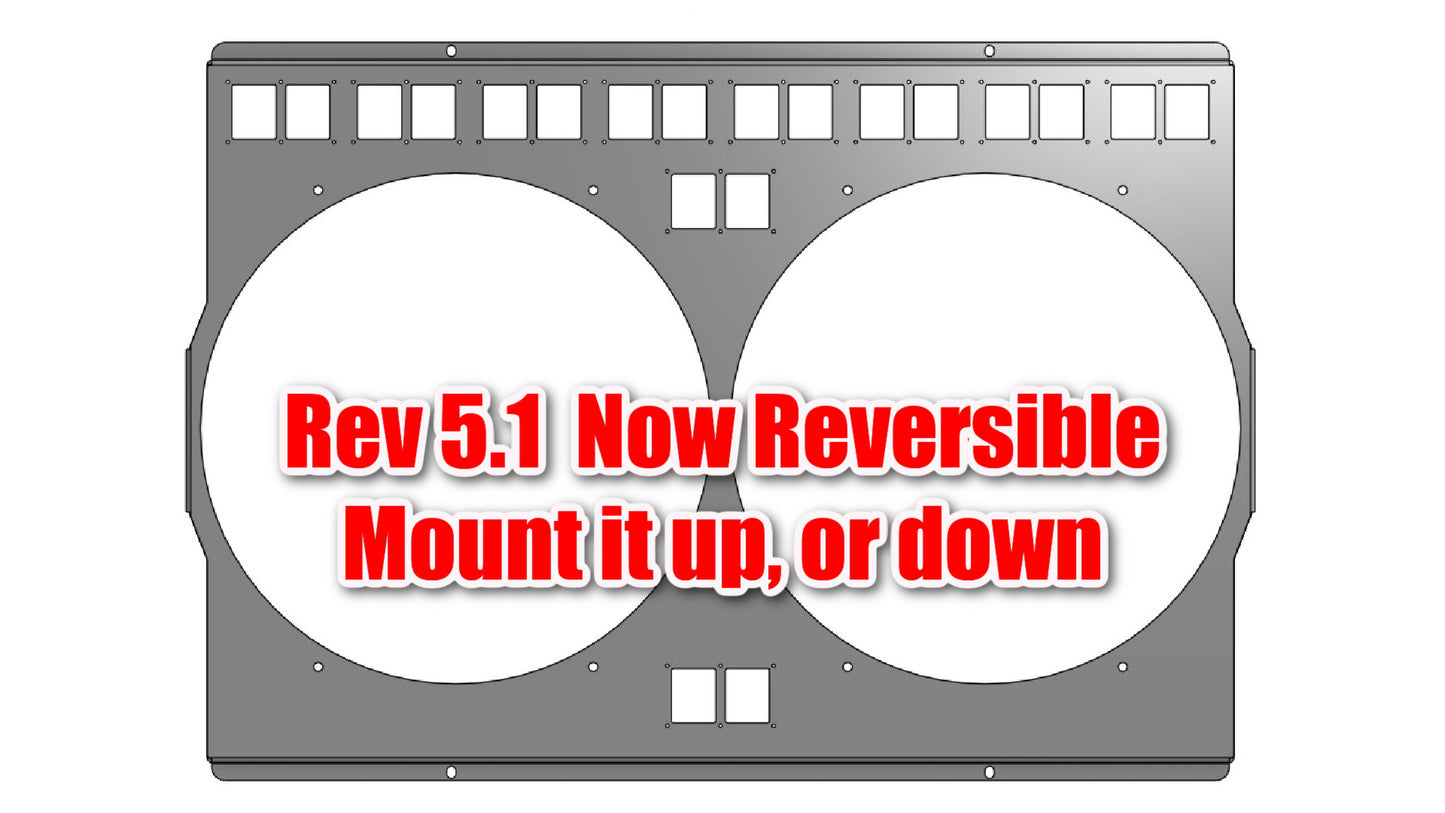 1977 to 1987 GM Truck Shroud for Tall Cold Case GMT556A21 fits 14 inch fans Raw Aluminum