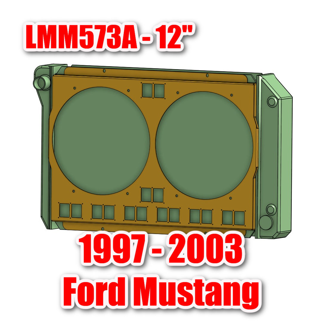 1997 to 2004 Ford Mustang  - Dual 12 inch Fan Shroud for ColdCase LMM573A