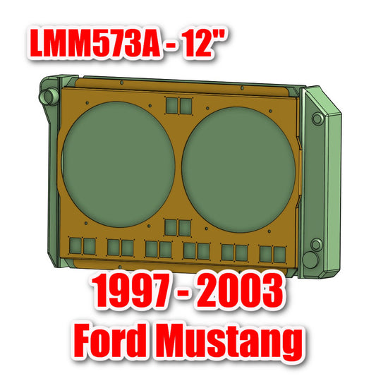 1997 to 2004 Ford Mustang  - Dual 12 inch Fan Shroud for ColdCase LMM573A