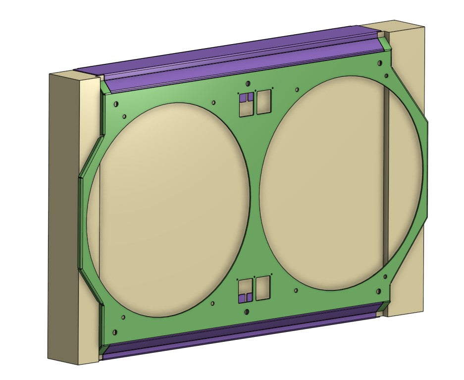 Custom BeCool Fan Shroud Kit WITH Dual 14" Proform Brushless fans replaces fan kit used on 81168