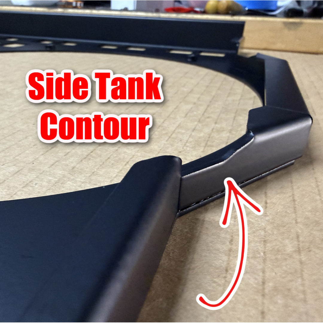 Champion Radiator shroud for CC369 fits Dual 14"fans.  Powder Coated or Raw Aluminum
