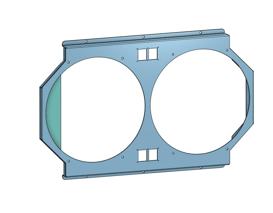 1967-69 GM F-Body Shroud for Cold Case CHC11 or CHC547 fits 14 inch Universal Fans