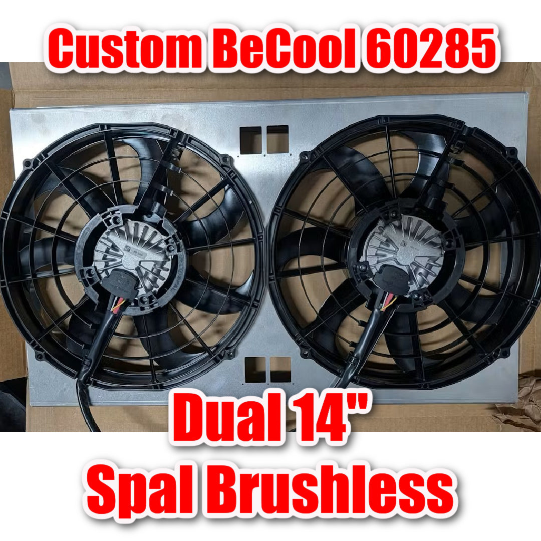 1965 Impala CUSTOM BeCool 60285 for Spal Brushless 14inch