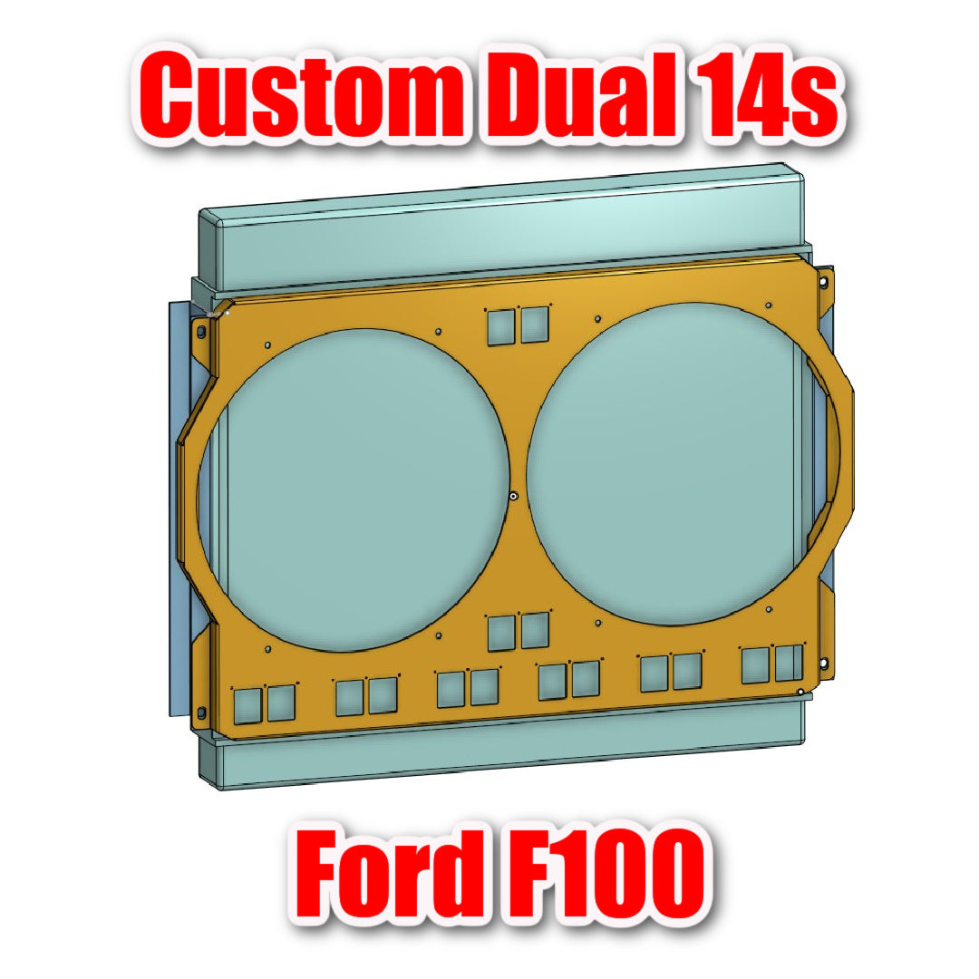 Bill's Custom F100 Shroud for Dual 14inch Universal Fans