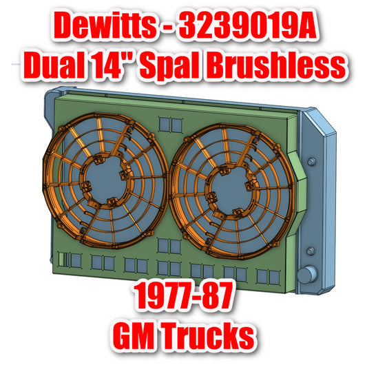 Dewitts 32-3239019A 14 inch Spal BRUSHLESS Shroud - GM Trucks
