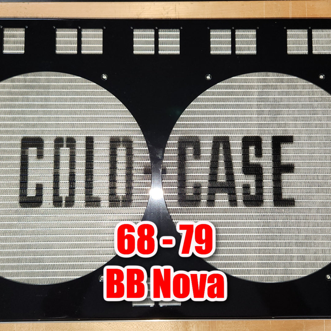 1968 to 1979 Big Block NOVA Shroud for Cold Case CHN548A fits 12inch Fans Powder Coated or Raw Aluminum