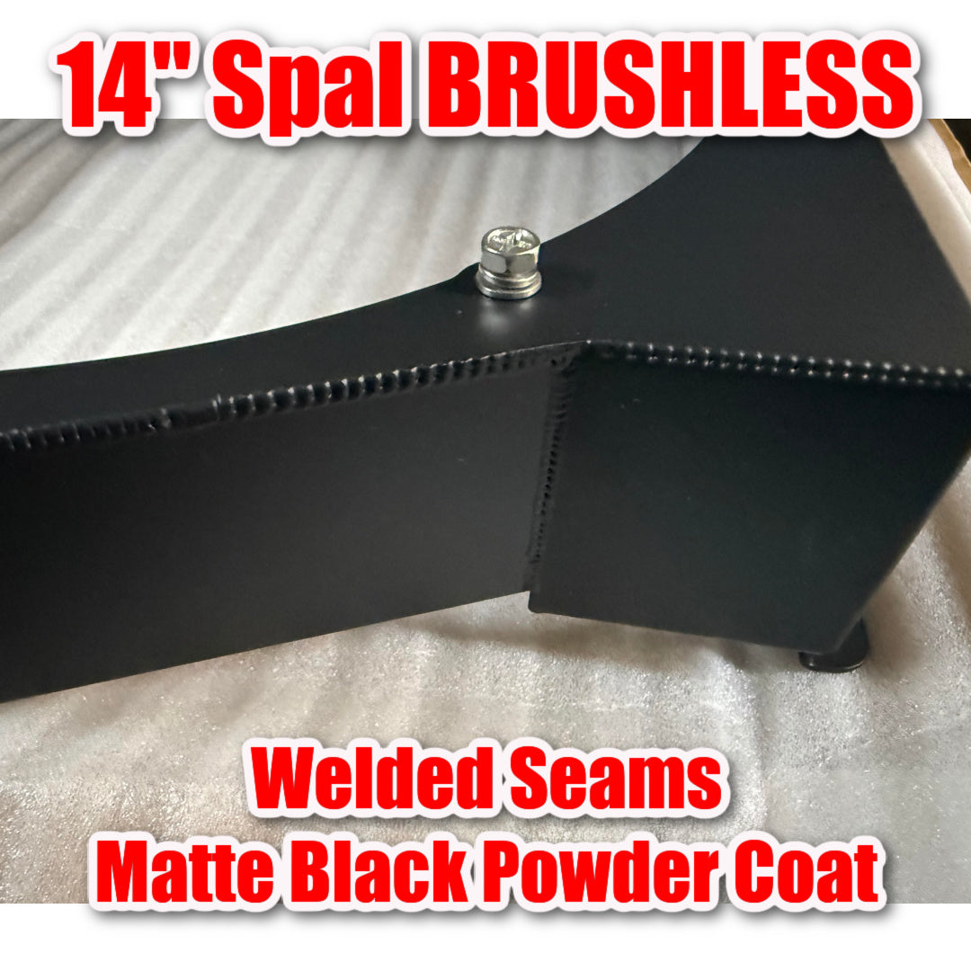 1968 to 1977 GM ABody 14 inch Spal BRUSHLESS Shroud for Cold Case GMA42