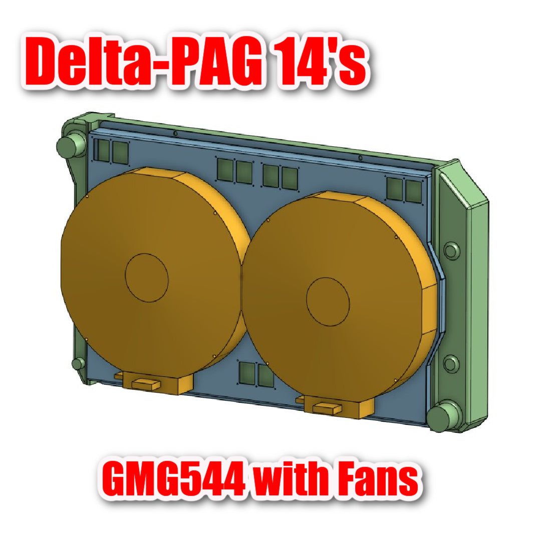 1978 to 1988 GM G-Body Shroud for Cold Case GMG544 fits 14 inch DeltaPAG Brushless Fans Raw Aluminum