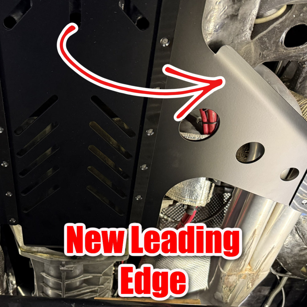 Stage 3.1 oil pan skid plate bottom view for 1964-1972 GM A-Body - Fast Monty's Garage