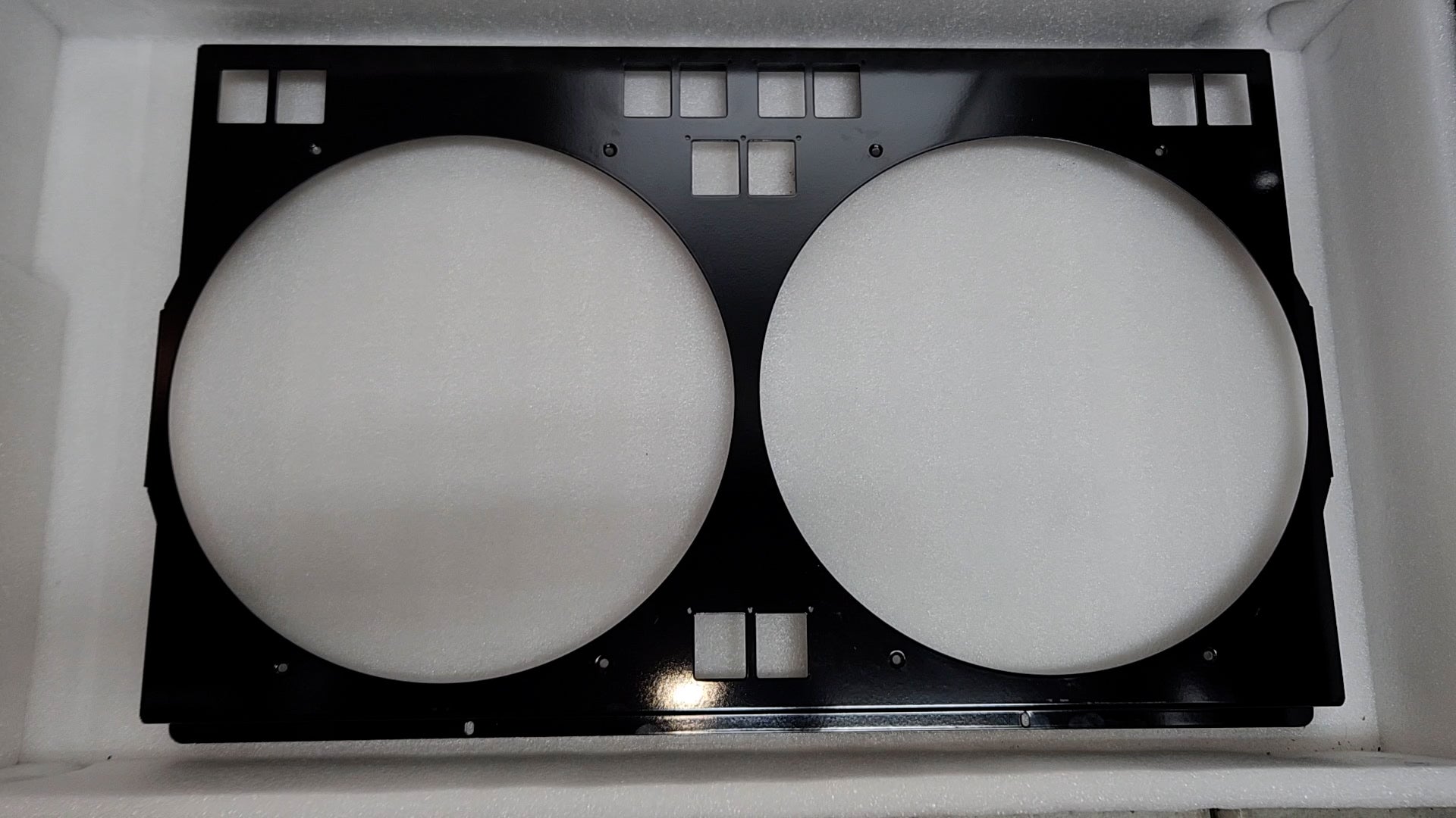 Rear View of custom Cold Case Radiator shroud for GPF18 variants