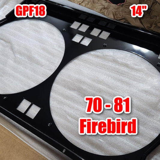 1970 to 1981 Pontiac Firebird Dual 14" Shroud for Cold Case GPF18 or CHC557A