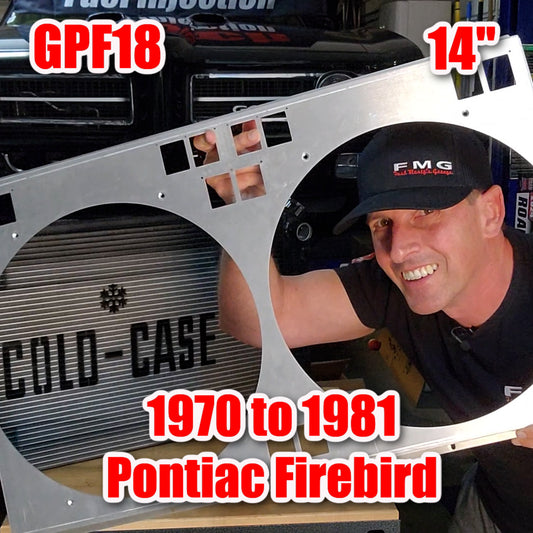 1970 to 1981 Pontiac Firebird Dual 14" Shroud for Cold Case GPF18 or CHC557A
