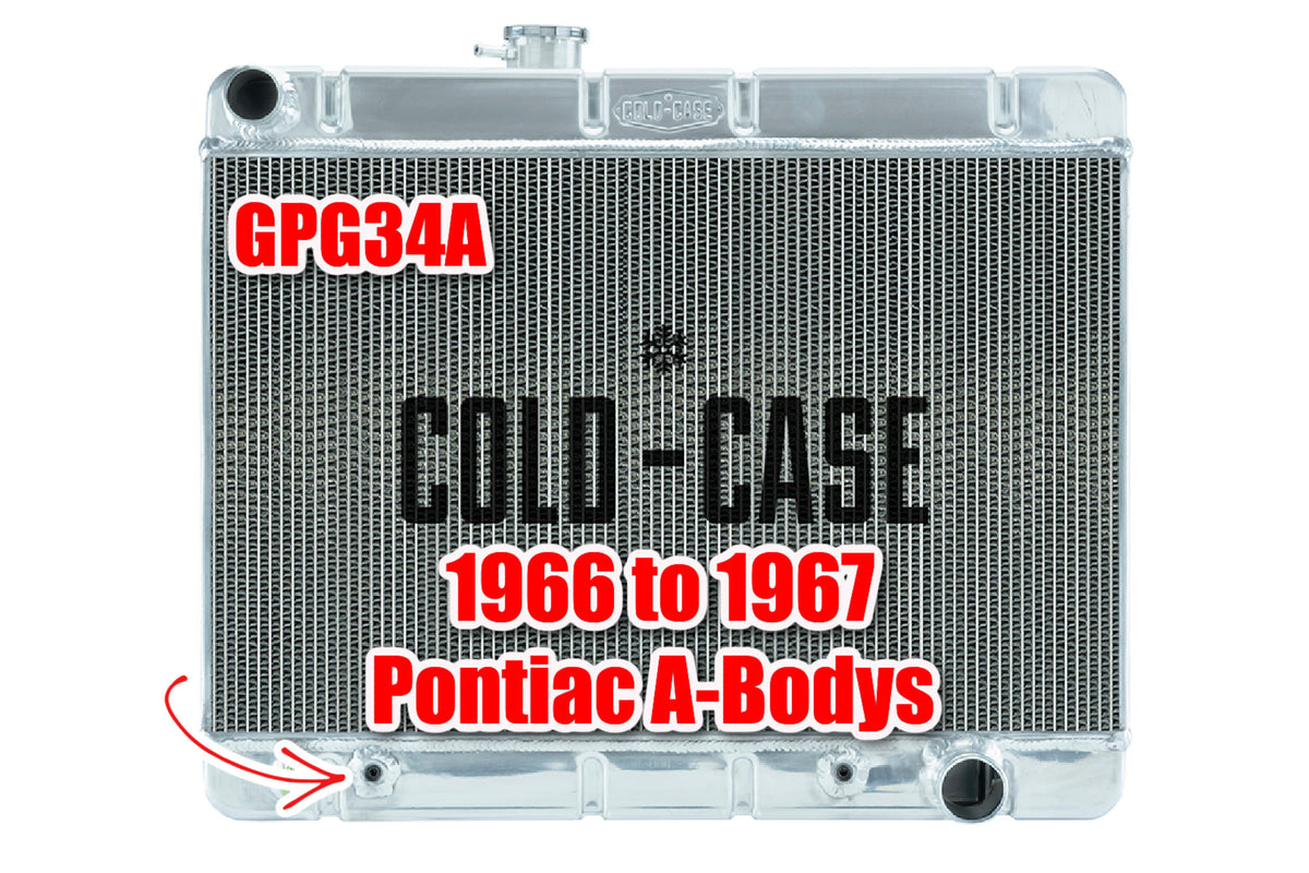 1966 to 1967 Pontiac GTO - Cold Case GPG34 - Radiator Options