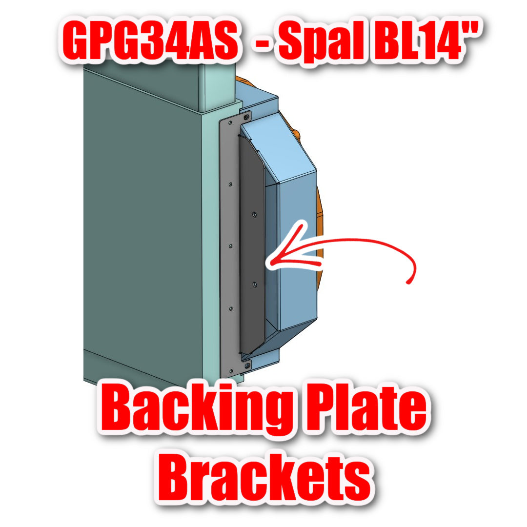 1966-67 Pontiac A-Body Dual Spal BRUSHLESS 14 inch Fan Shroud for ColdCase GPG34AS