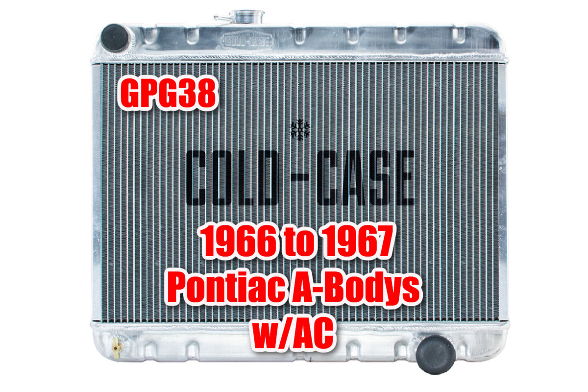 1966 to 1967 Pontiac GTO with AC - Cold Case GPG38 Radiator Options