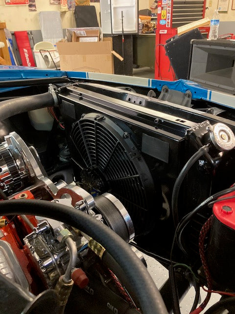 Small Block Camaro shroud for ColdCase Radiator