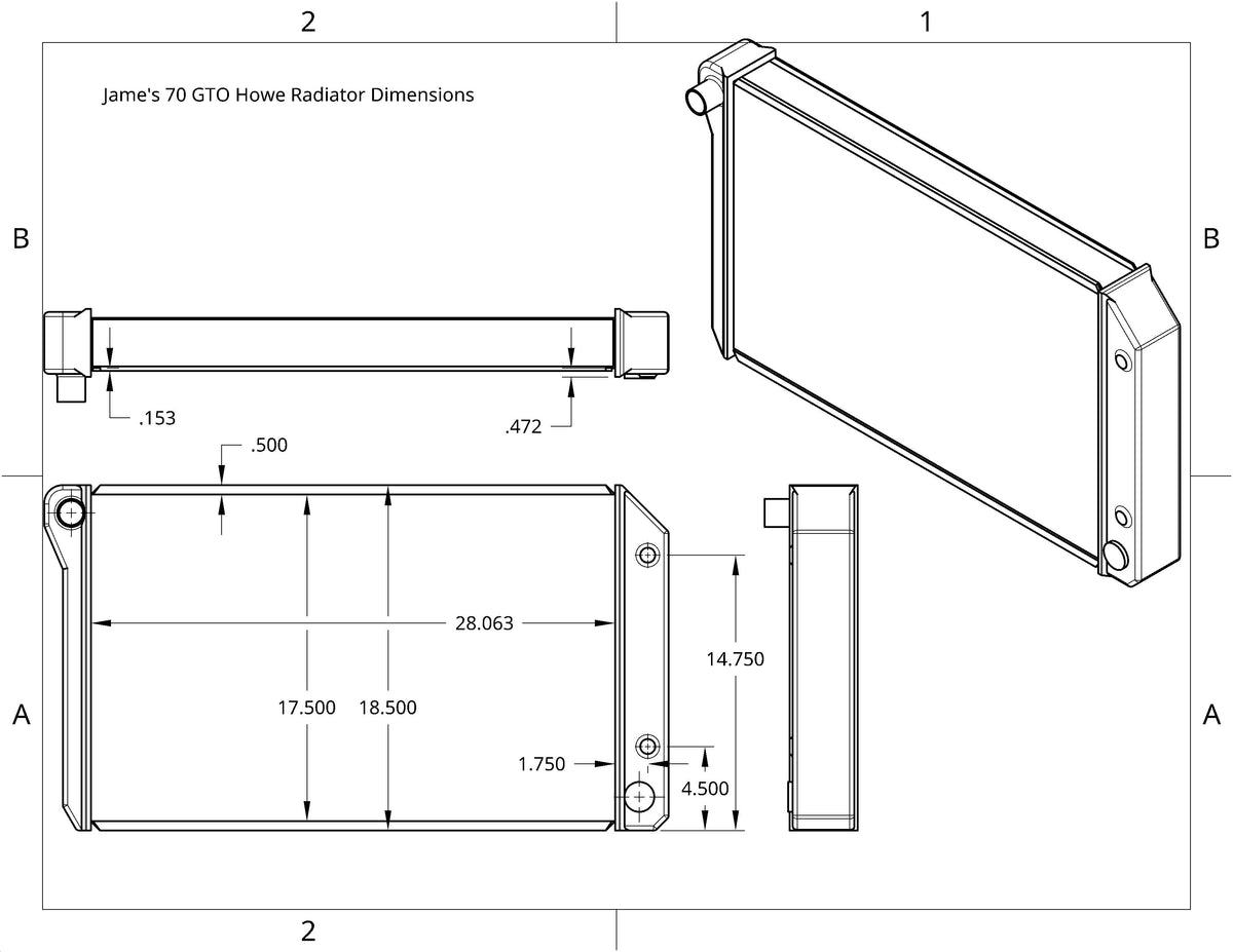 1970 GM ABody HOWE 14 inch Spal BRUSHLESS Shroud for HOWE Radiators