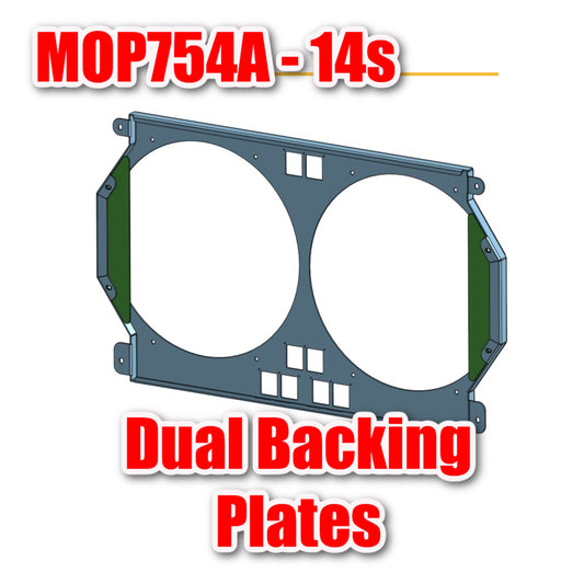 1966 to 1974 B and E Body Mopar - Dual 14 inch Fan Shroud - For ColdCase MOP754A