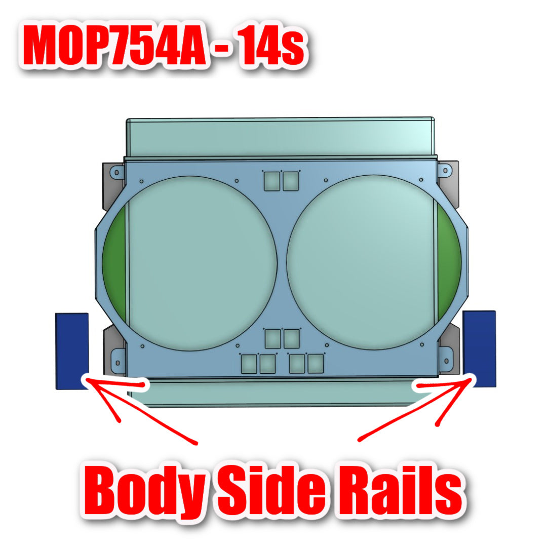 1966 to 1974 B and E Body Mopar - Dual 14 inch Fan Shroud - For ColdCase MOP754A