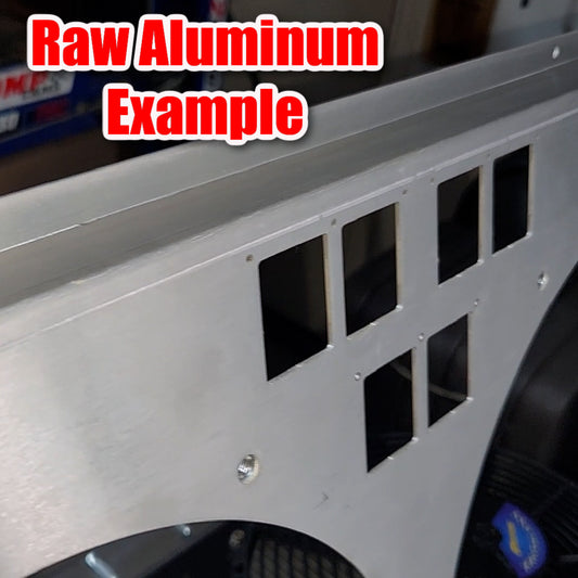 Custom Cold Case Radiator Shroud in Raw Aluminum 1970 to 1981 Firebird