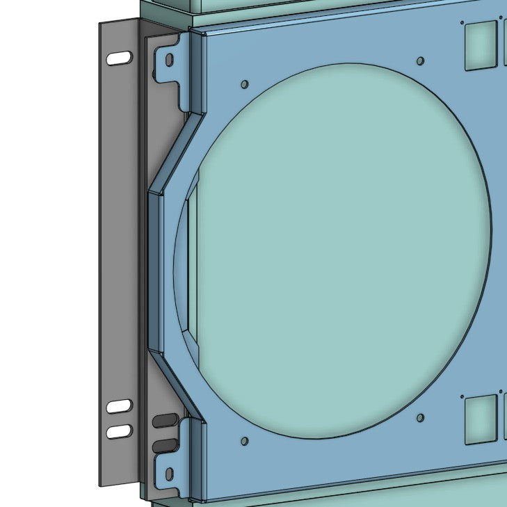 1962 to 1967 Chevy II Nova Dual 12 inch Fan Shroud for ColdCase CHN540 Raw Aluminum or Powder Coated