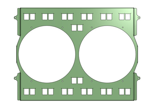 2000 to 2006 Toyota Tundra Dual 14 inch Fan Shroud for Cold Case TUN100A Raw Aluminum or Powder Coated