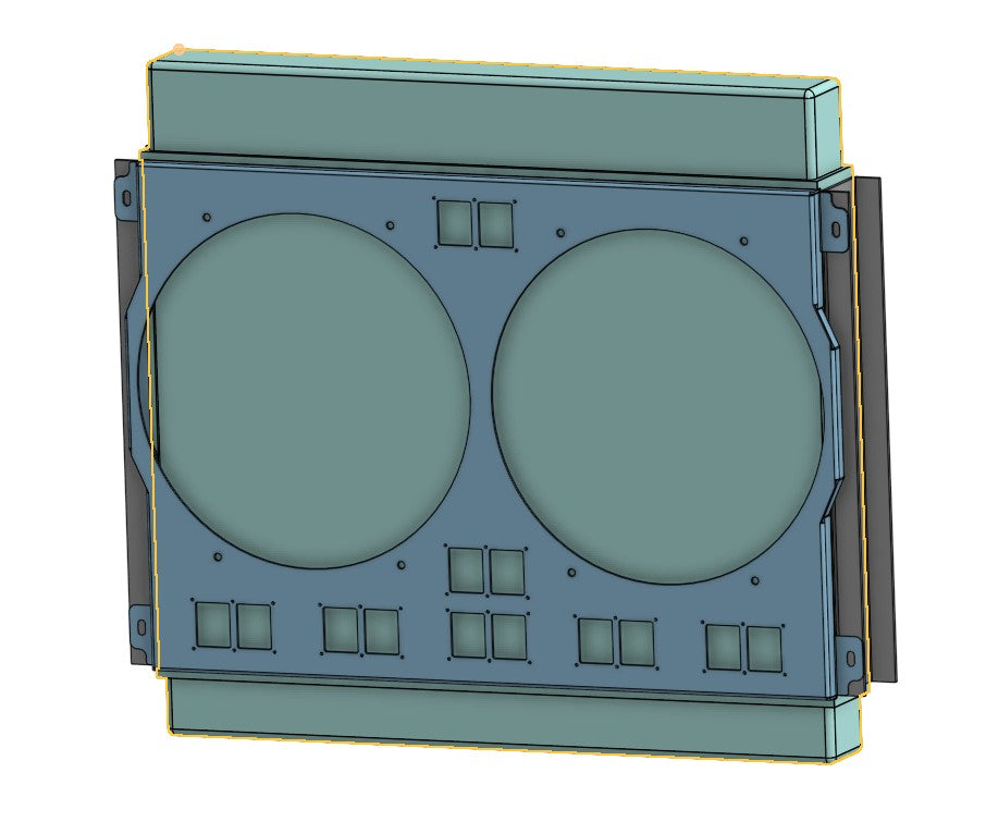1982 to 1992 GM FBody Dual 12 Inch Fan Shroud for ColdCase LMP590 Raw Aluminum or Powder Coated