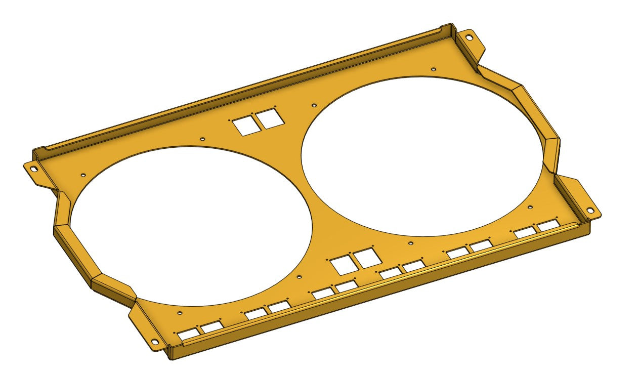 Bill's Custom F100 Shroud for Dual 14inch Universal Fans